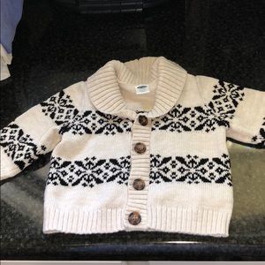 Old navy 3-6 month old sweater never worn.